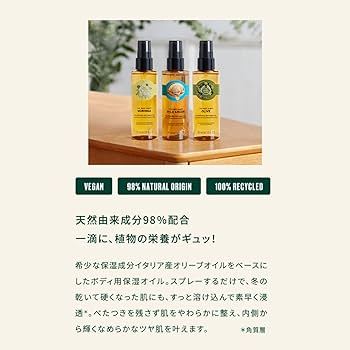 ザ・ボディショップ　アルガンオイル　限定品 ザボディショップ【ドライボディオイル ワイルドアルガン】を